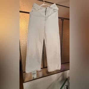 Levi's Women's Soft Gray Wide Leg Jeans